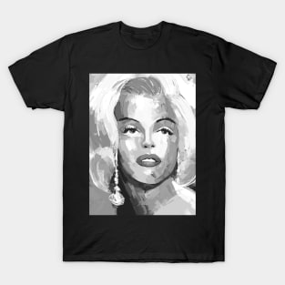 Marilyn Black and White 3 T-Shirt